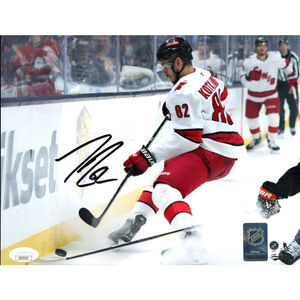 Jesperi Kotkaniemi Signed 8x10 Carolina Hurricanes Hockey Photo AUTO W/ JSA COA